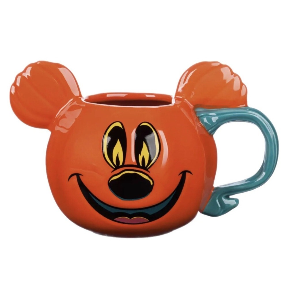 Disney Parks - 2023 Mickey Mouse Jack O'Lantern Pumpkin Coffee‎ Mug Disney (New)